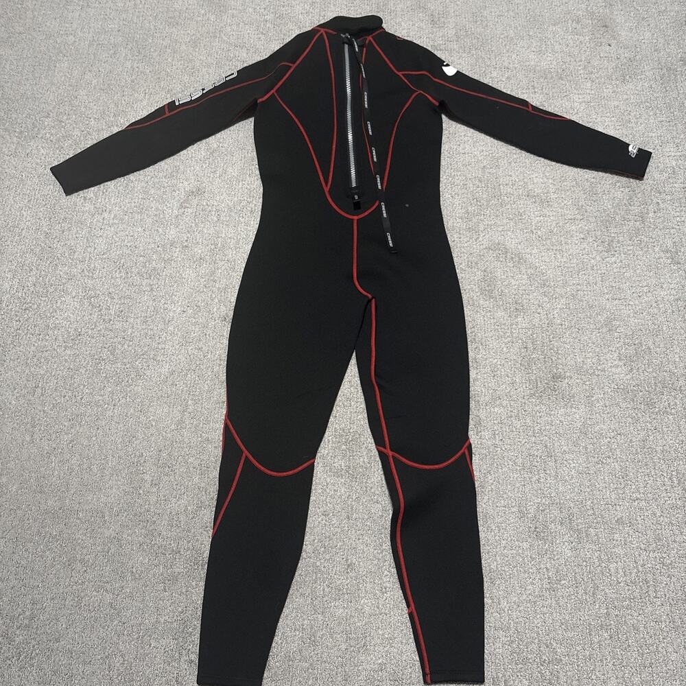 Cressi Men’s Maya 2.5 Mm Full Wetsuit Black Red Anatomic Shape Size M/3